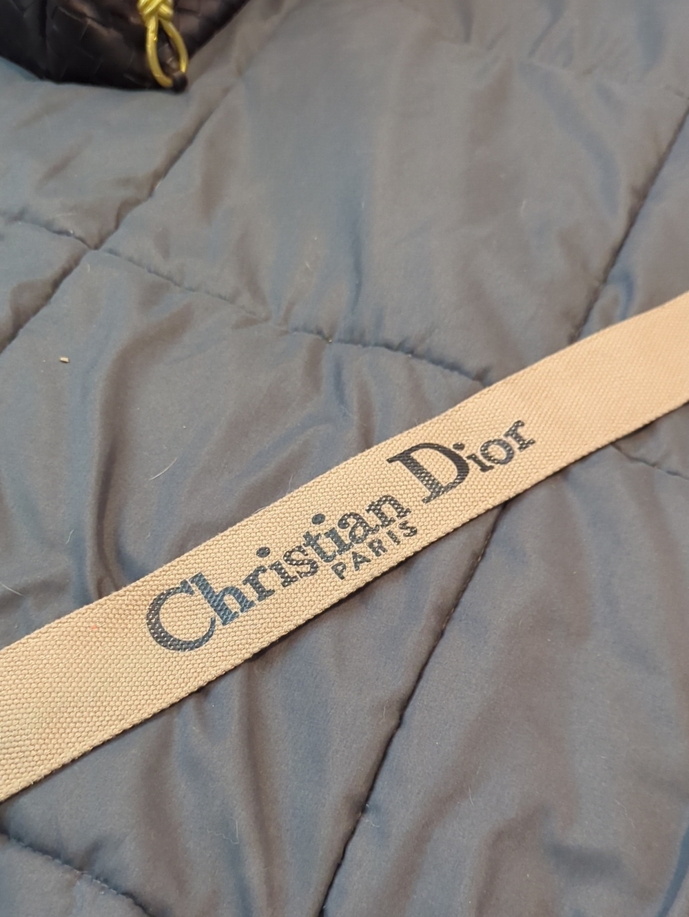 Dior Black and White Christian Dior Webbing Shoulder Strap - Picture 4 of 4
